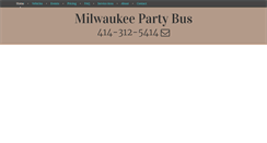 Desktop Screenshot of milwaukeepartybus.com