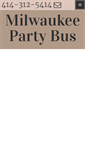 Mobile Screenshot of milwaukeepartybus.com