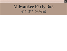 Tablet Screenshot of milwaukeepartybus.com